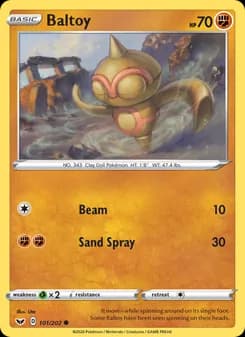 Baltoy card in English