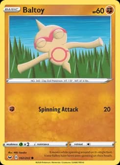 Baltoy card in English