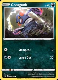 Croagunk card in English