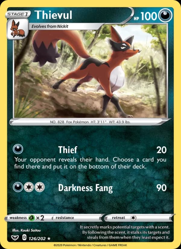 Thievul card in English