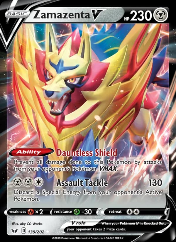 Zamazenta V card in English