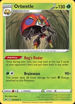 Orbeetle card in English