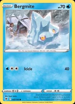 Bergmite card in English