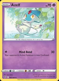 Azelf card in English