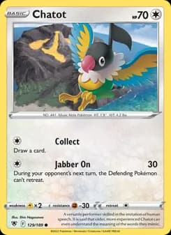 Chatot card in English