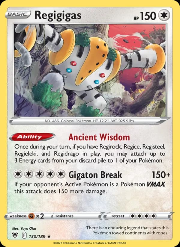 Regigigas card in English