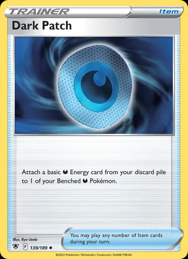 Dark Patch card in English