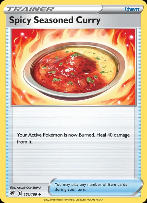 Spicy Seasoned Curry card in English