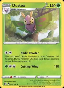 Dustox card in English