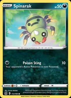 Spinarak card in English