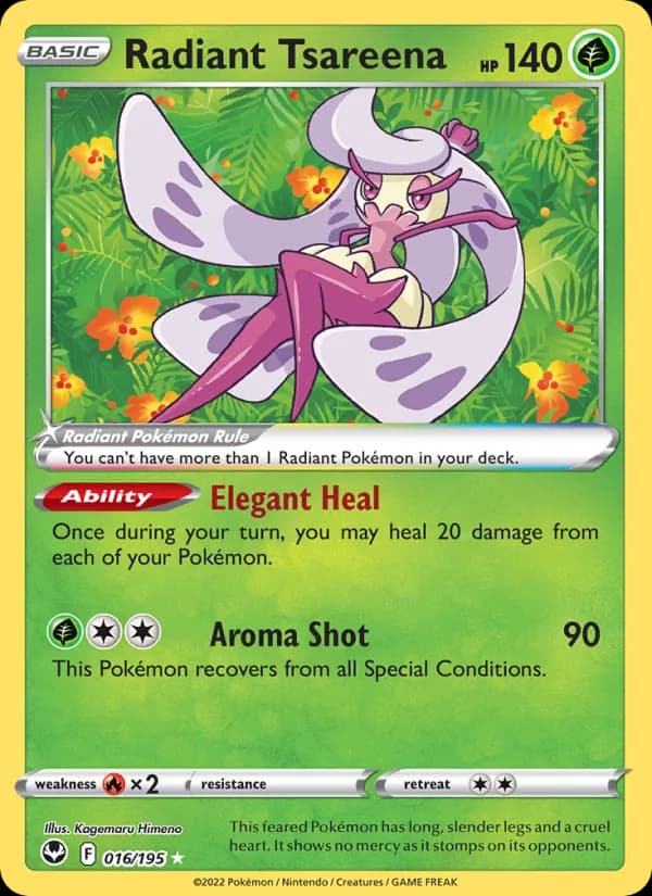 Radiant Tsareena card in English