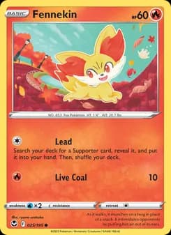 Fennekin card in English