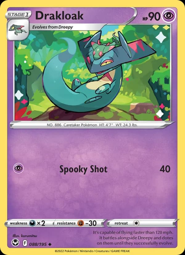 Drakloak card in English