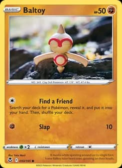 Baltoy card in English