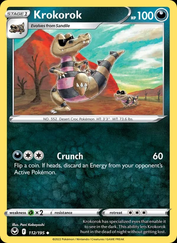 Krokorok card in English