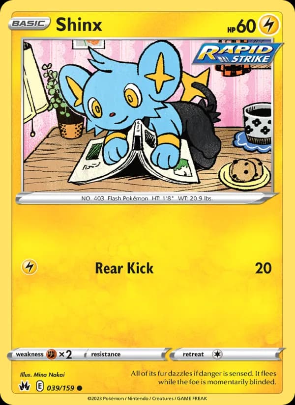 Shinx card in English