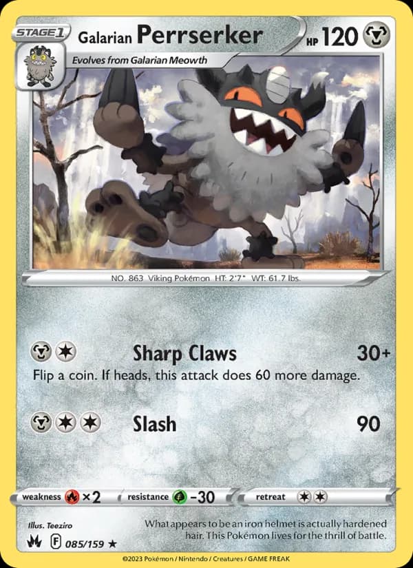 Galarian Perrserker card in English