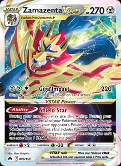 Zamazenta VSTAR card in English