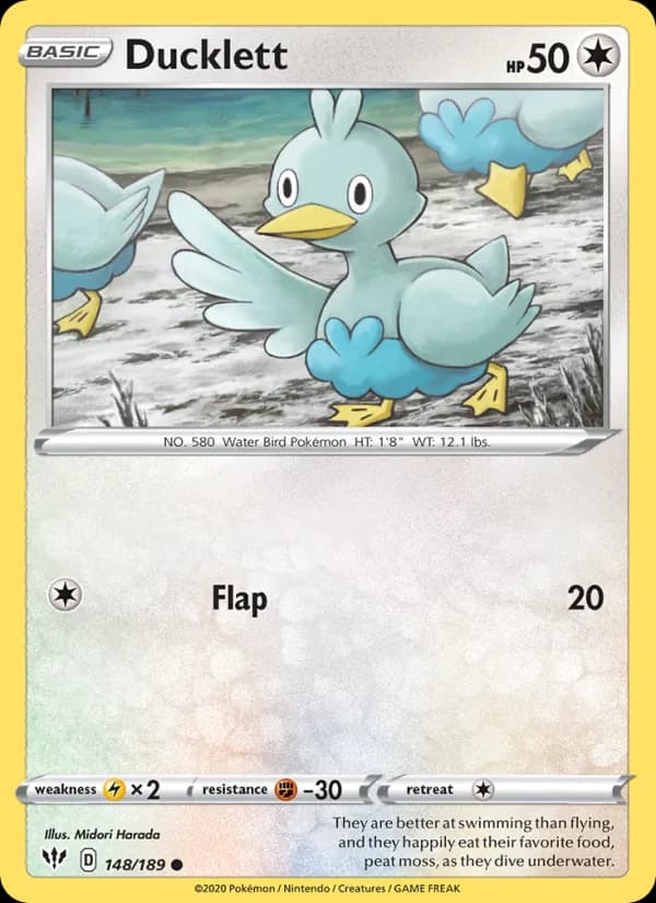 Ducklett card in English