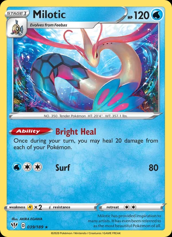 Milotic card in English