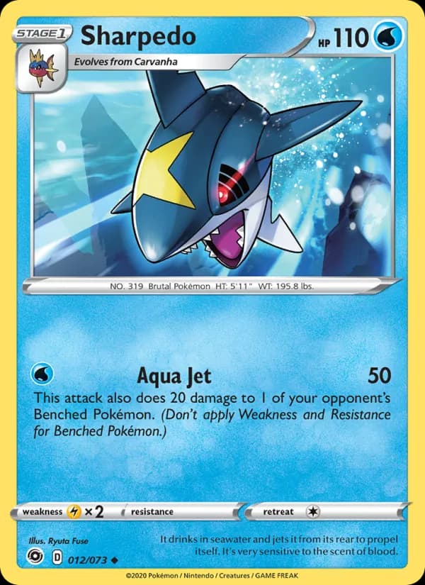 Sharpedo card in English