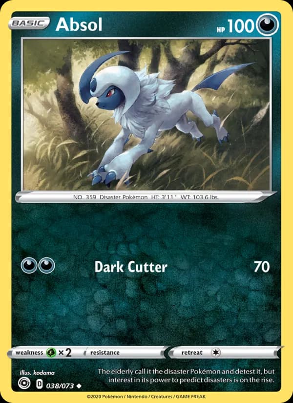 Absol card in English