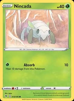 Nincada card in English