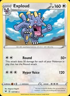 Exploud card in English