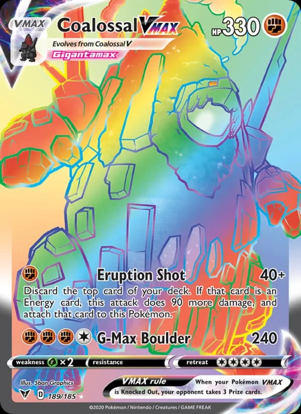 Coalossal VMAX card in English