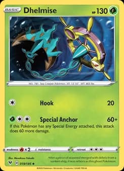 Dhelmise card in English