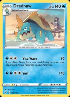 Drednaw card in English