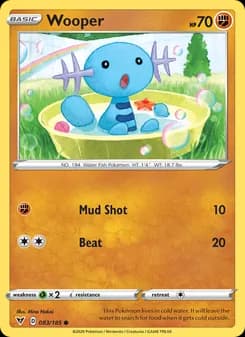 Wooper card in English
