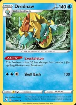 Drednaw card in English