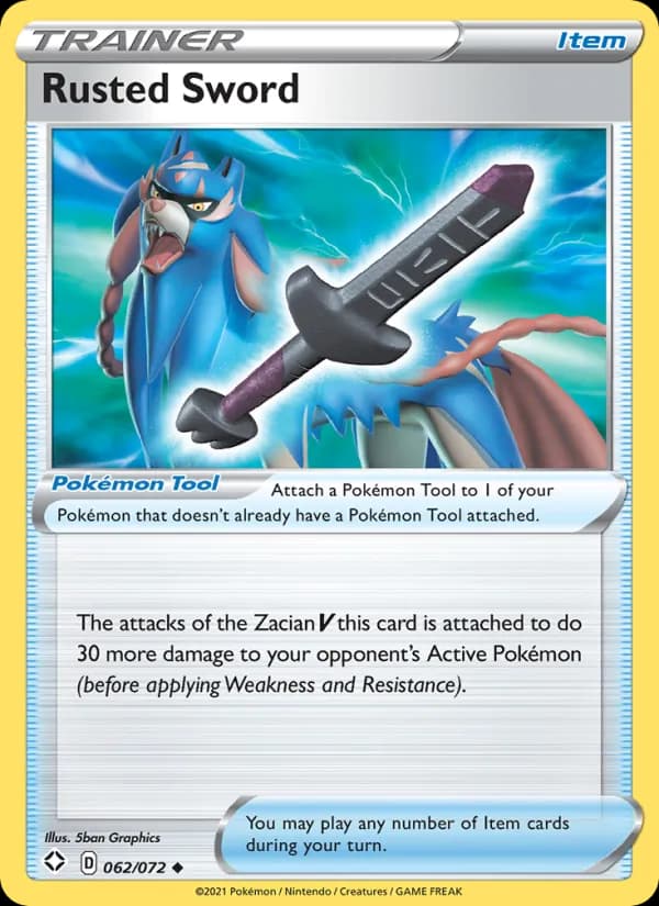 Rusted Sword card in English