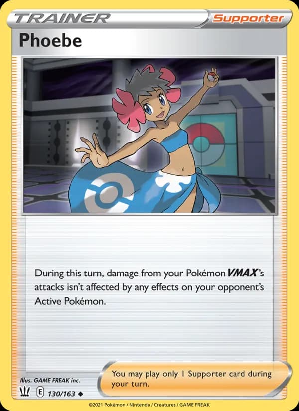 Phoebe card in English