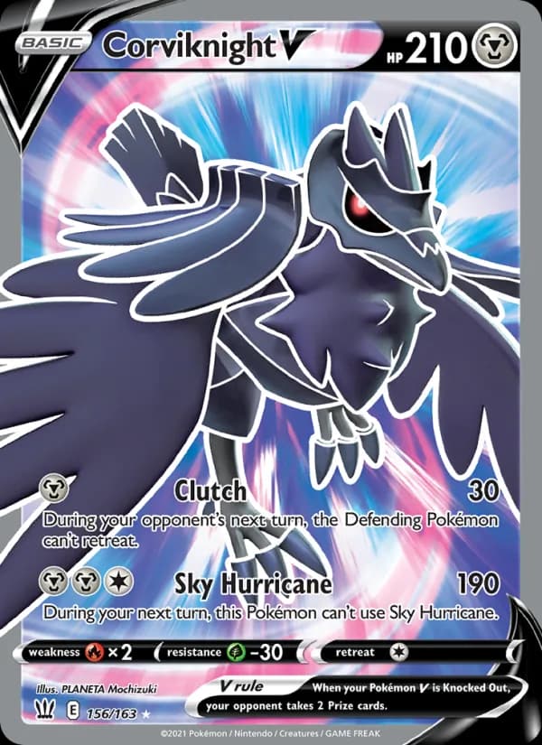 Corviknight V card in English