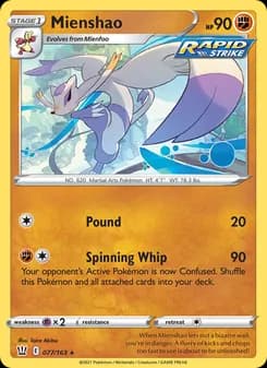Mienshao card in English