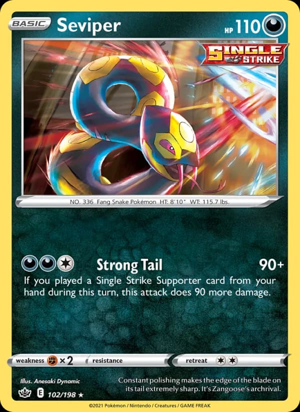 Seviper card in English