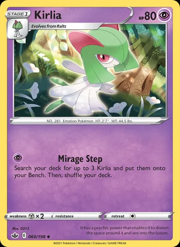 Kirlia card in English