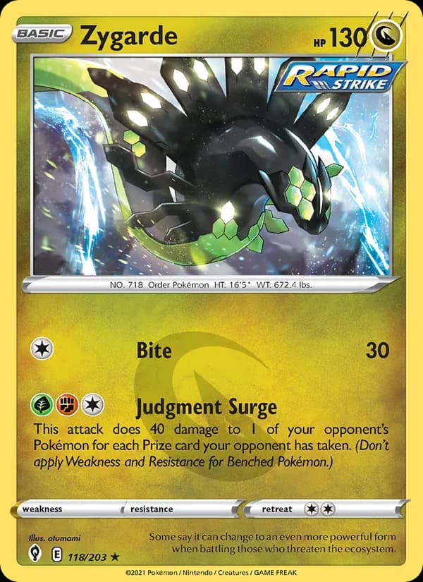 Zygarde card in English