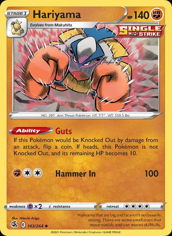 Hariyama card in English