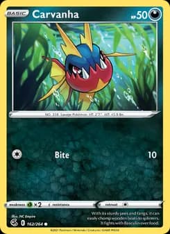 Carvanha card in English