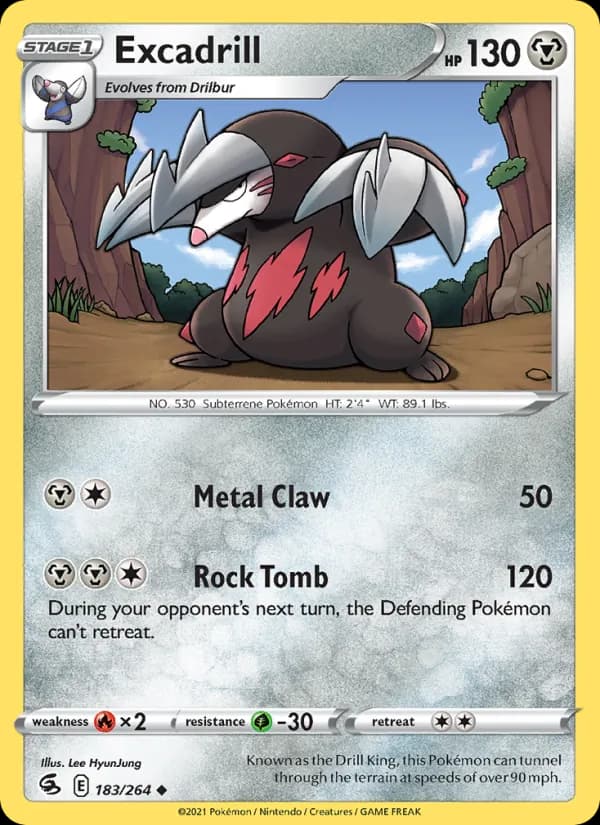 Excadrill card in English