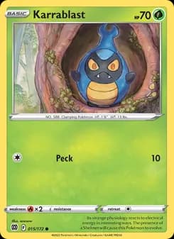 Karrablast card in English