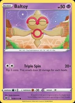 Baltoy card in English
