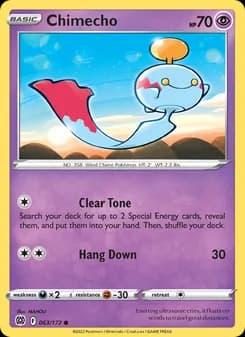 Chimecho card in English