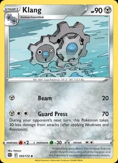 Klang card in English