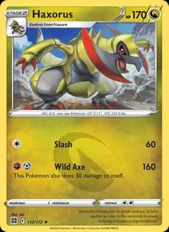 Haxorus card in English