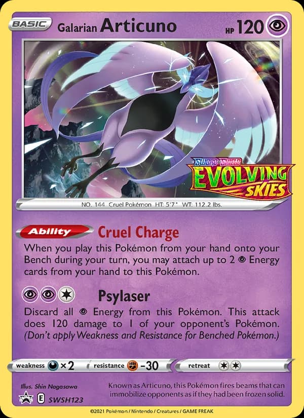 Galarian Articuno card in English