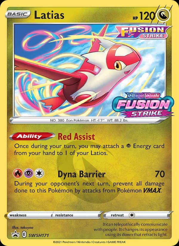 Latias card in English